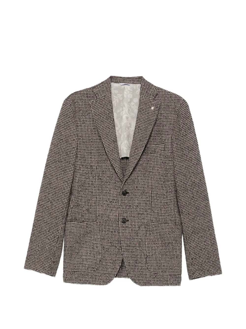 Manuel Ritz houndstooth-pattern blazer | Brown | Image 1