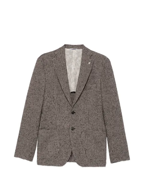 Manuel Ritz houndstooth-pattern blazer