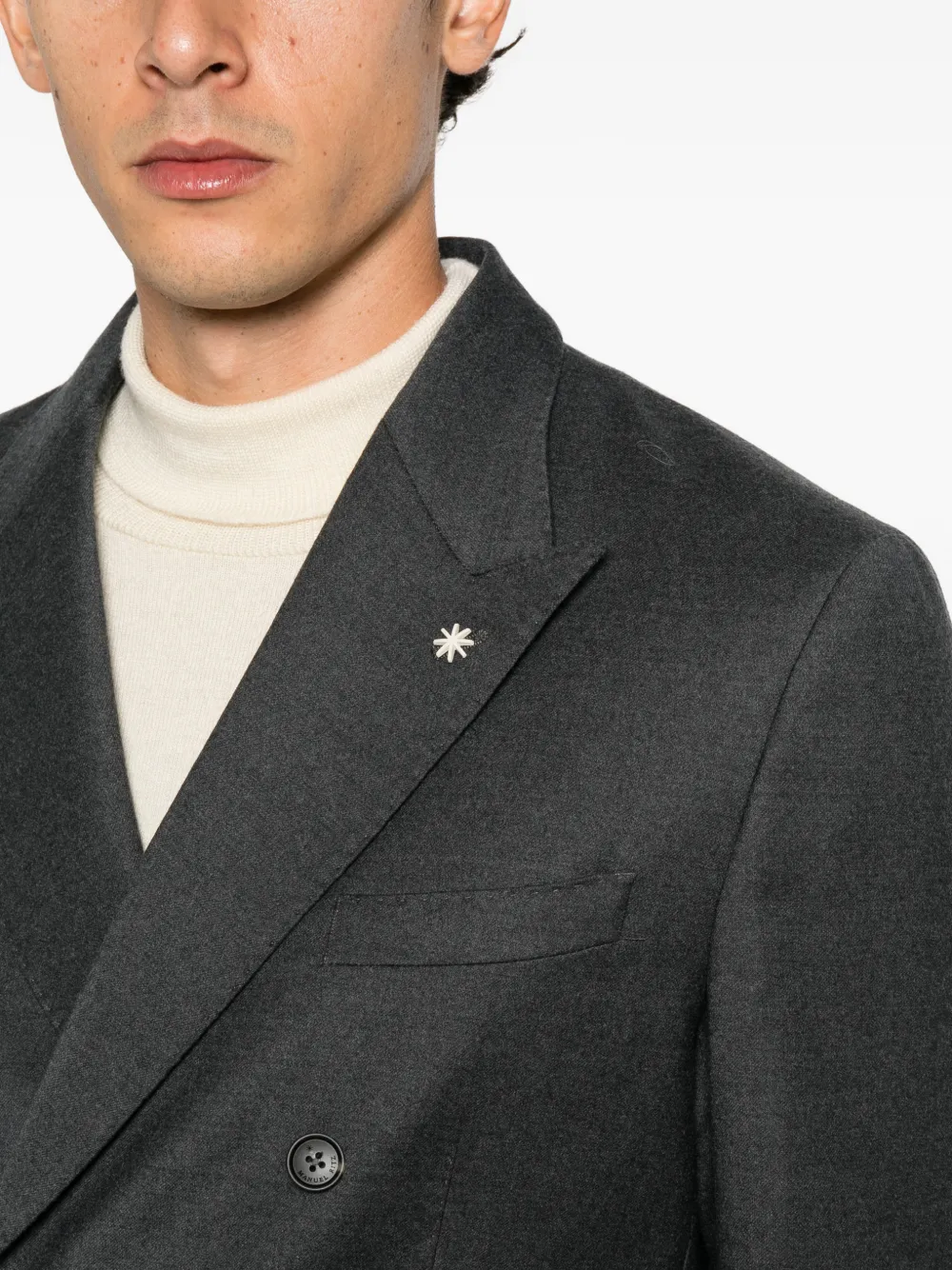 Manuel Ritz double-breasted blazer Grijs