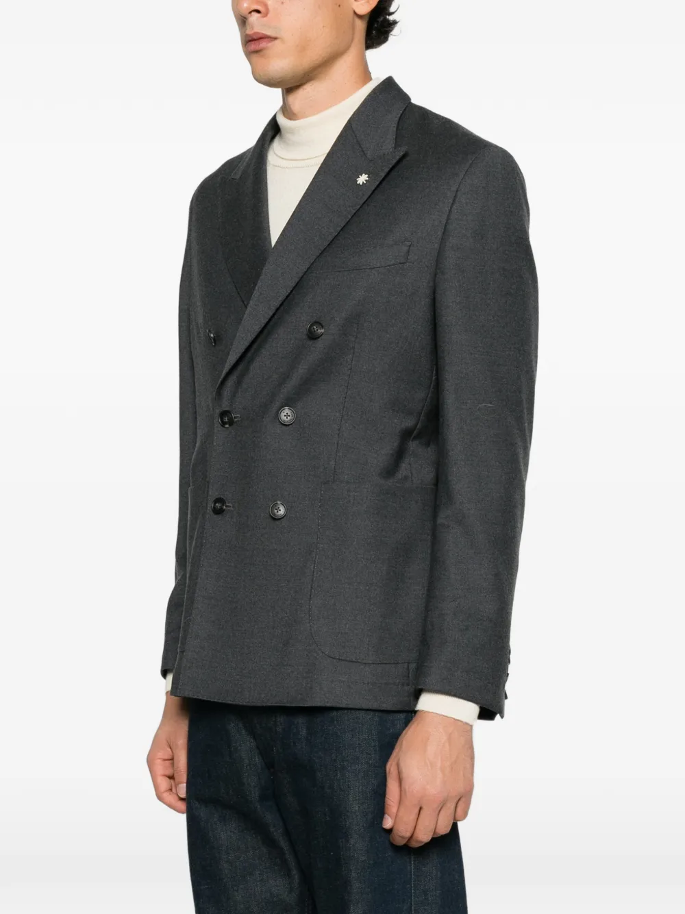 Manuel Ritz double-breasted blazer Grijs