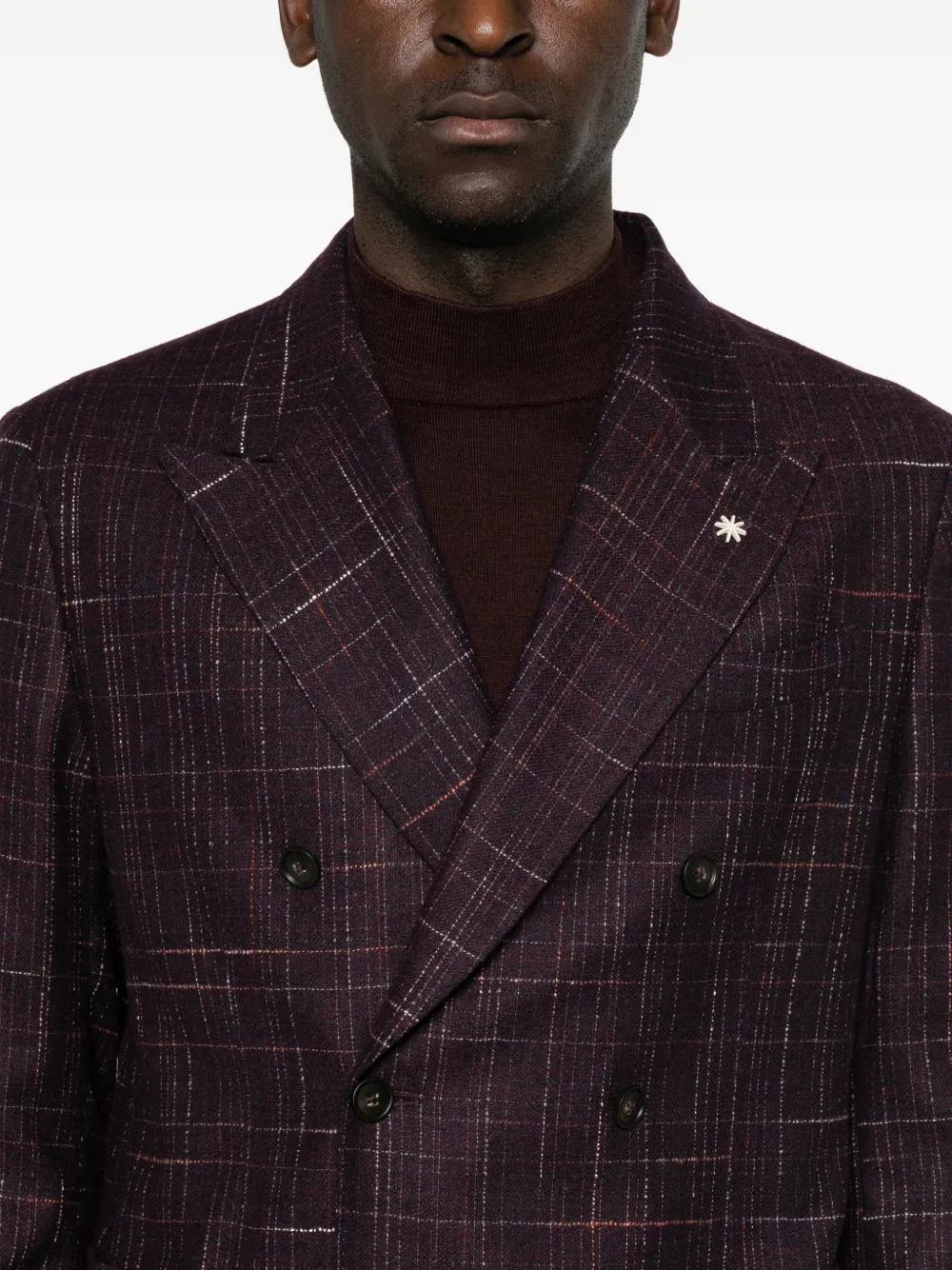 Manuel Ritz Bouclé blazer Paars