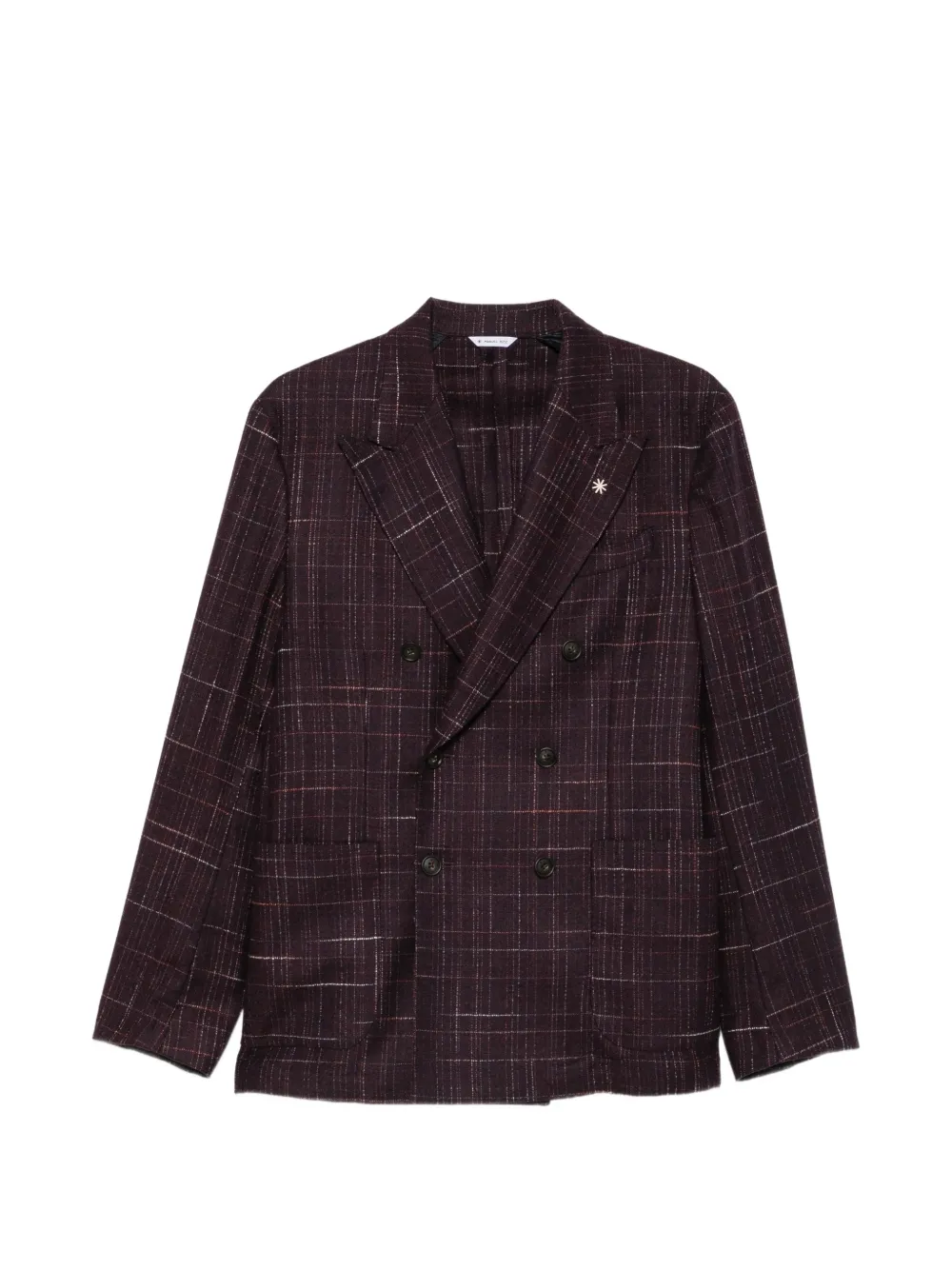 Manuel Ritz double-breasted bouclé blazer | Purple | Image 1