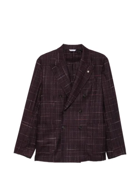 Manuel Ritz double-breasted bouclé blazer
