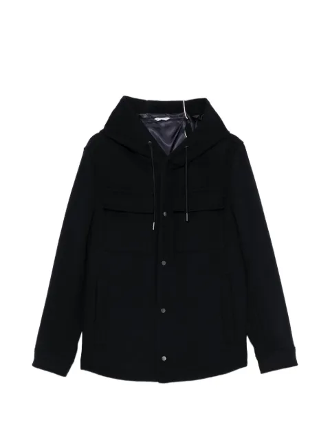 Manuel Ritz hooded chest-pocket jacket