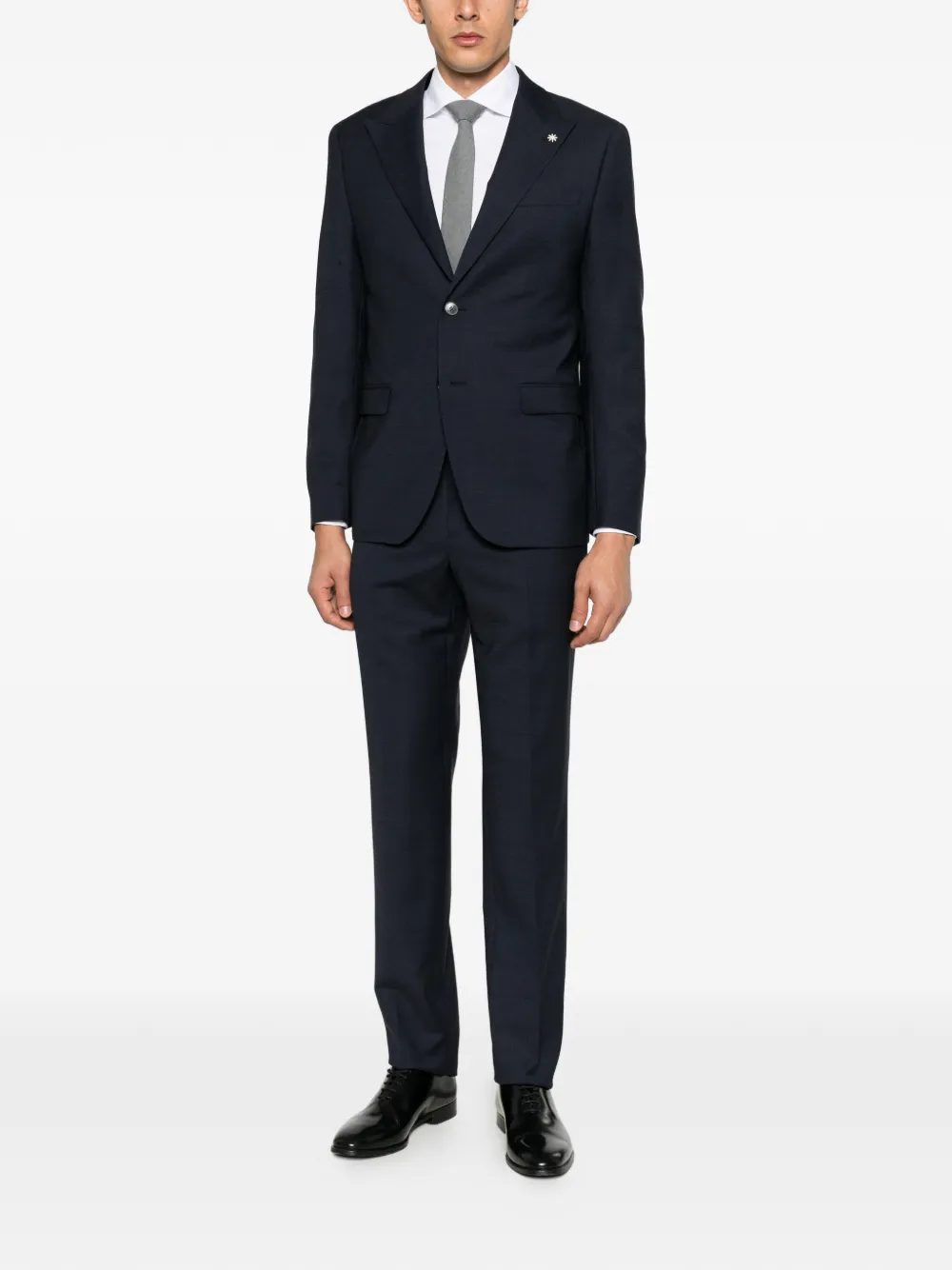 Manuel Ritz single-breasted suit Blauw