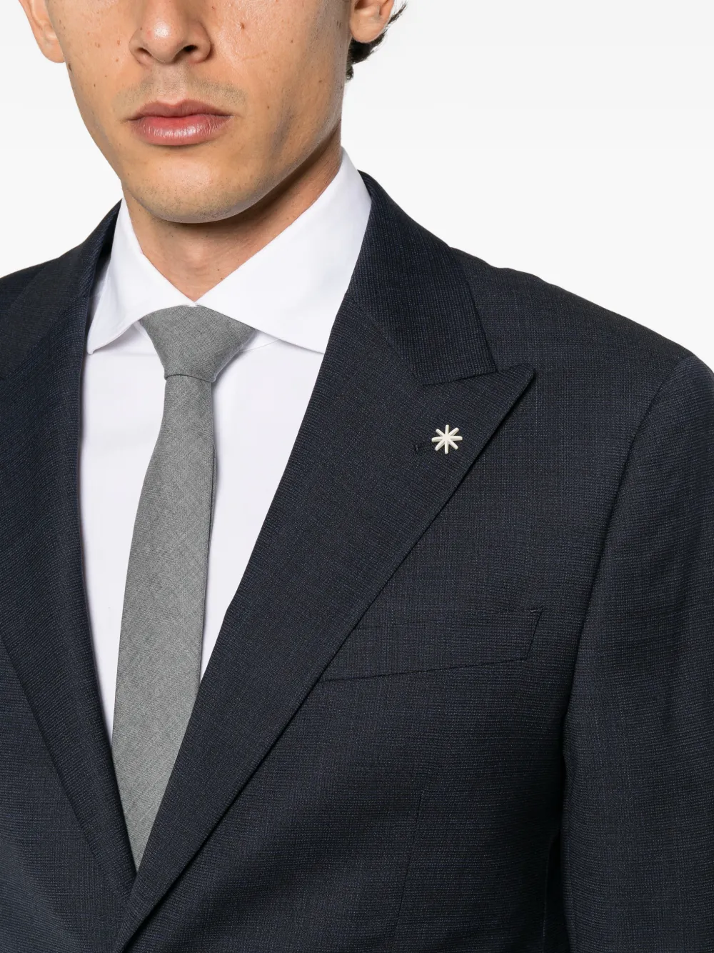 Manuel Ritz single-breasted suit Blauw