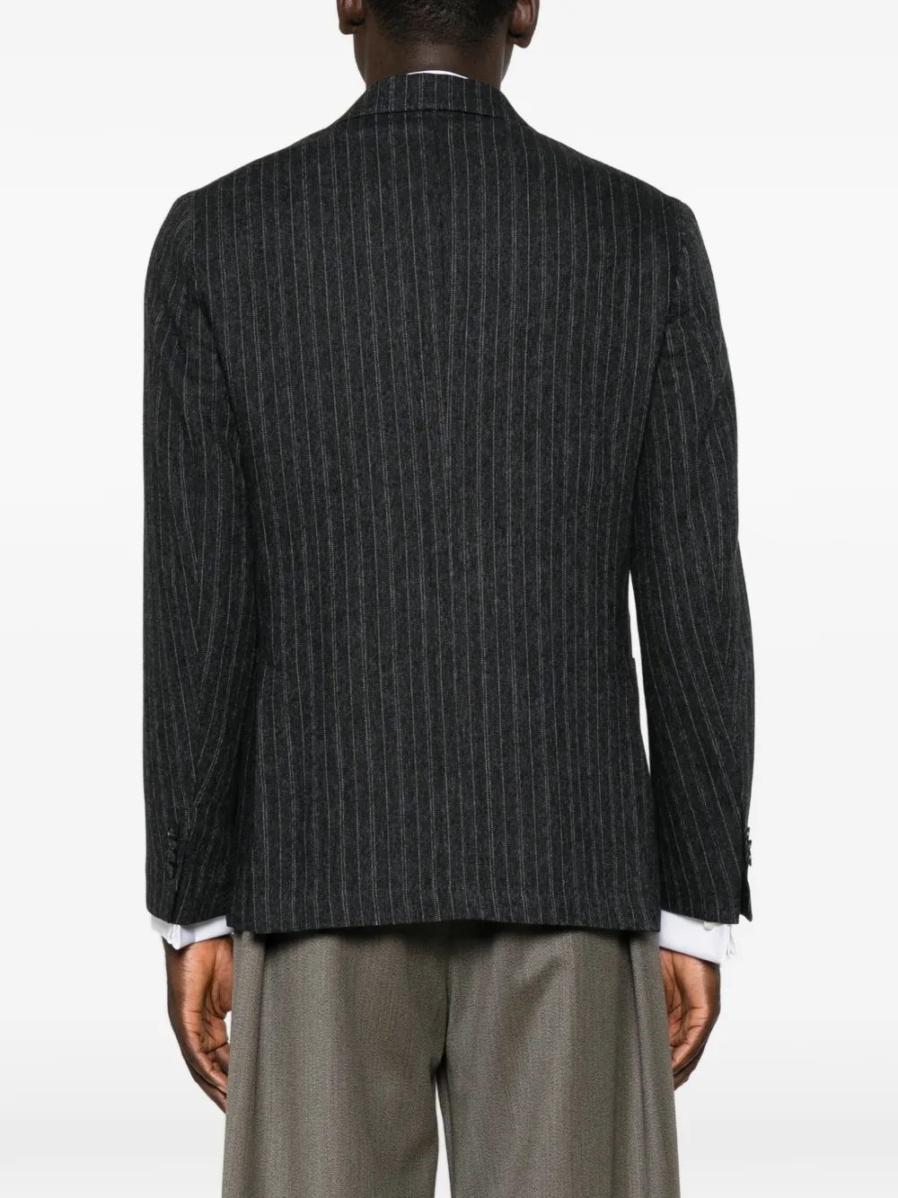 Manuel Ritz Blazer met krijtstreep Blauw