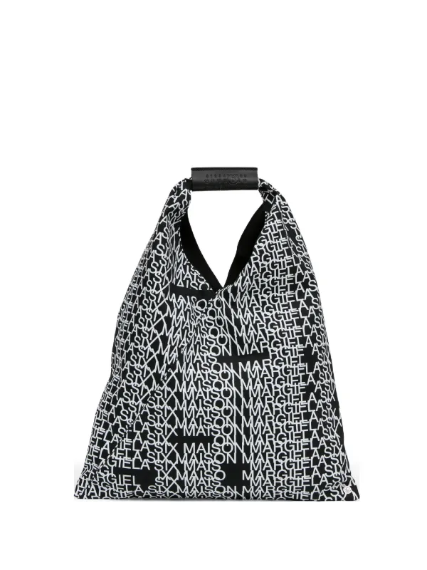 MM6 Maison Margiela Japanese Logo-print Handbag in Black
