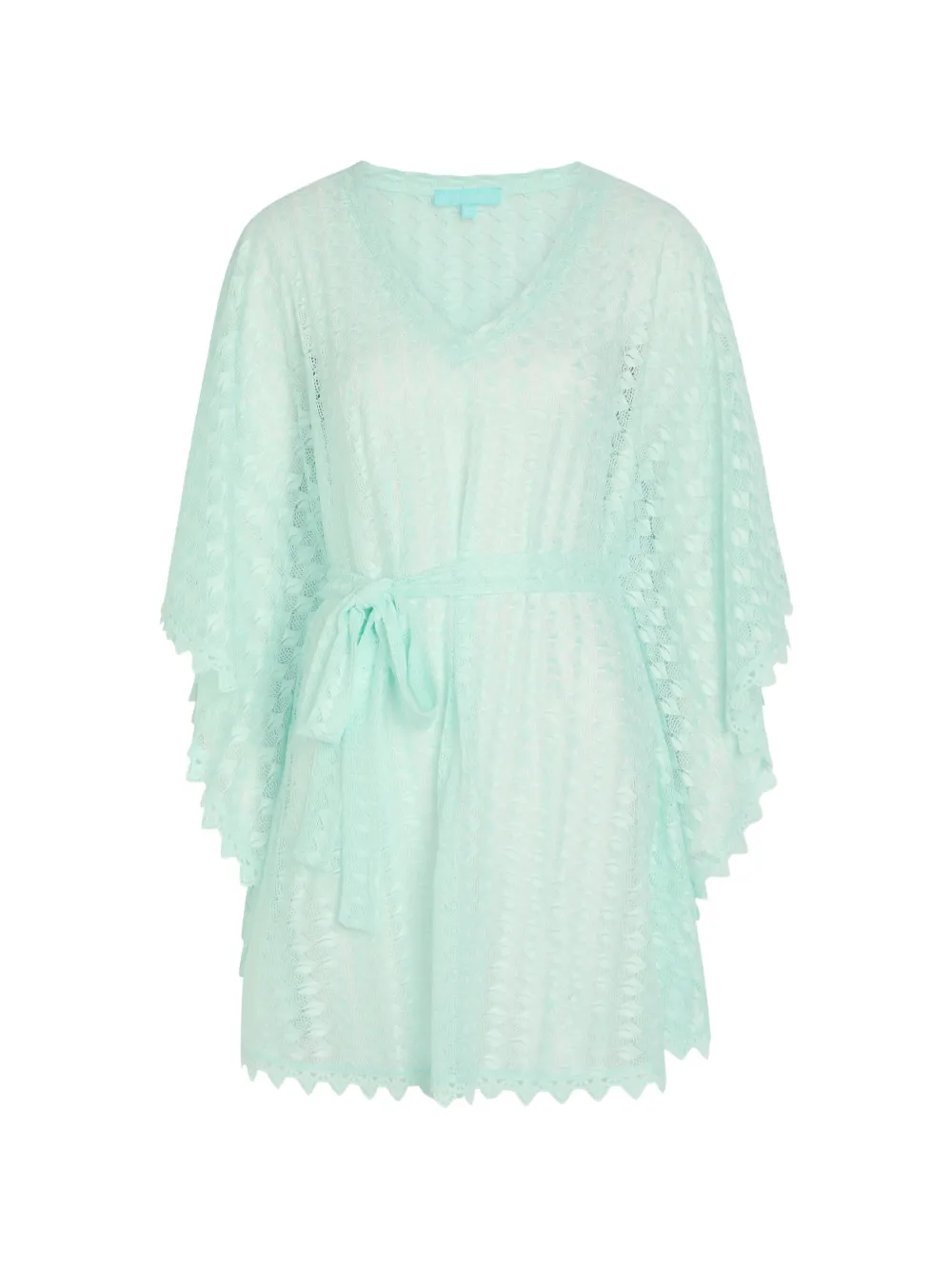 Melissa Odabash Petra lace-knit kaftan - Grün