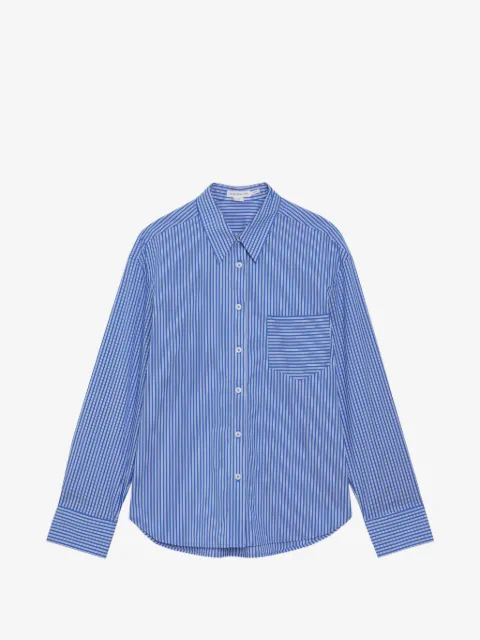 Good American stripe-print cotton shirt