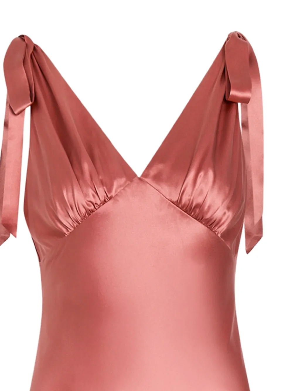  Reformation Vestido Largo Pernille - Rosa 