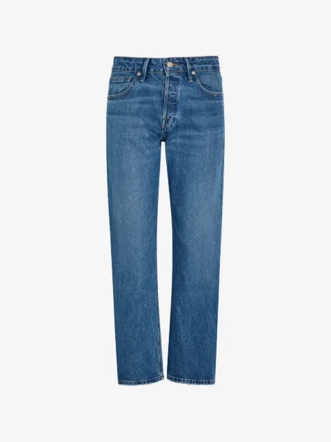 Good American faded straight-leg jeans