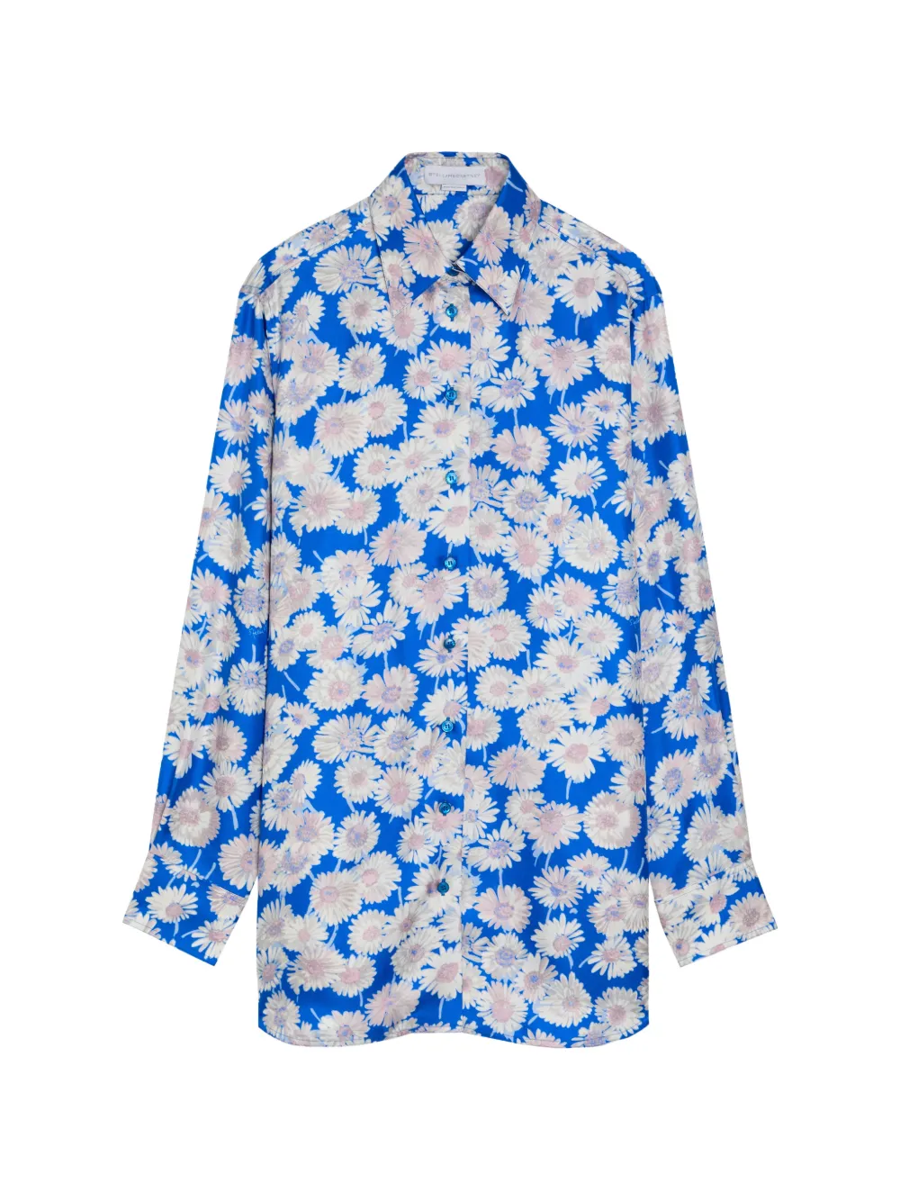 Stella McCartney floral-print long-sleeve shirt - Blue