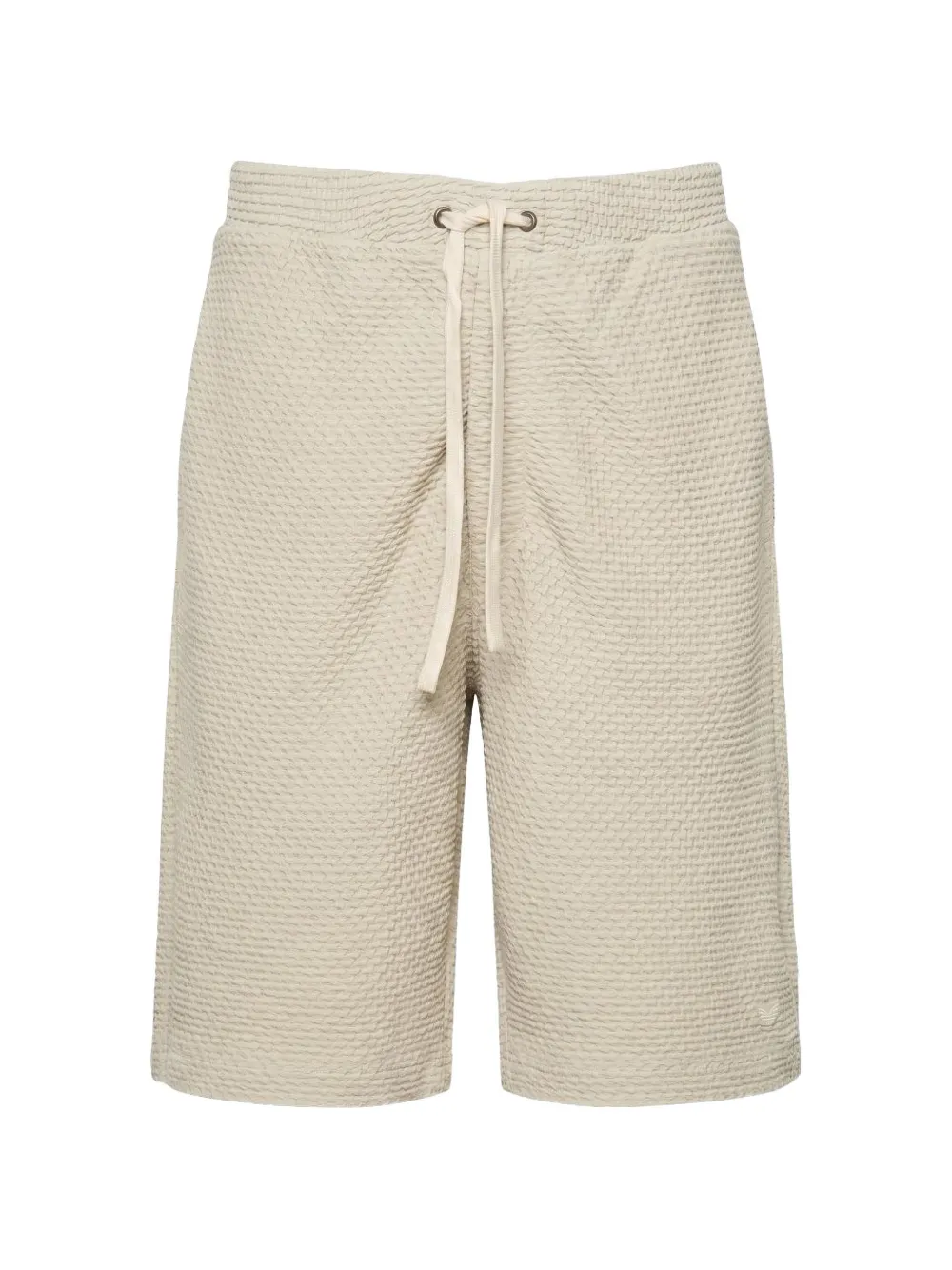 Emporio Armani embossed drawstring bermuda shorts - Neutrals