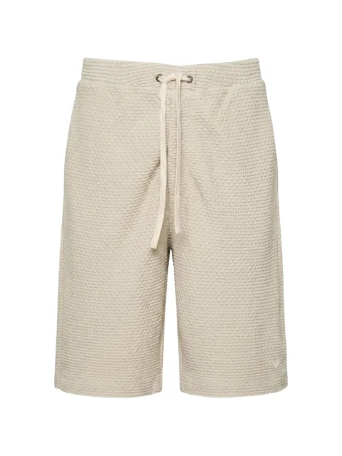Emporio Armani embossed drawstring bermuda shorts