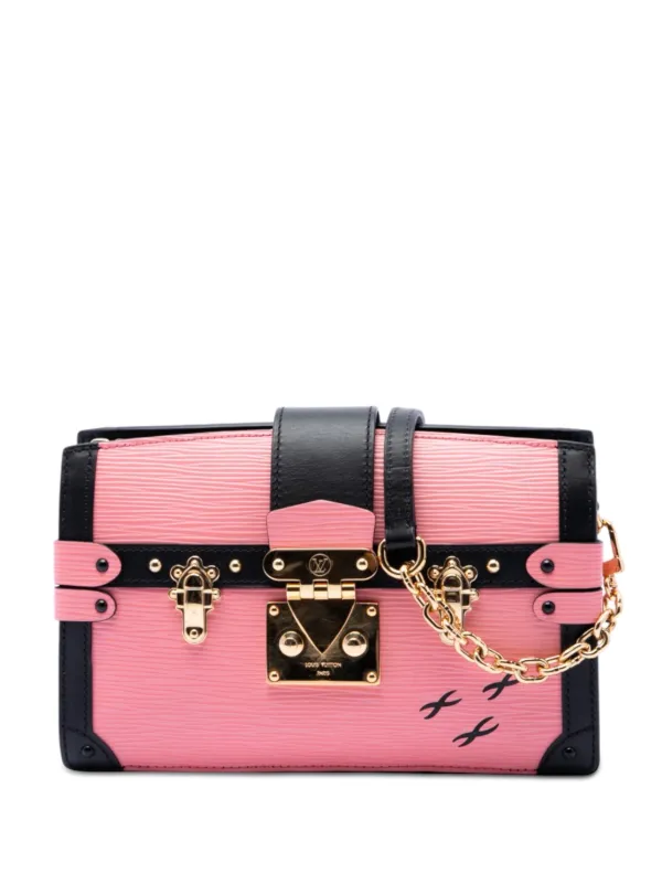 Louis Vuitton Pre-owned 2018 Epi Trunk Clutch Crossbody Bag in Black