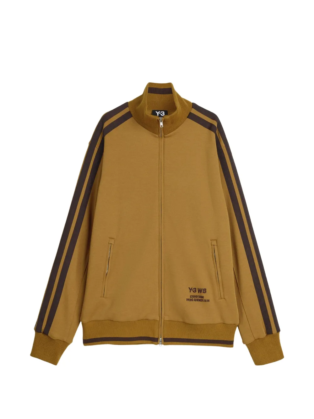 Y-3 x Wales Bonner Y-3 side-stripe sweatshirt - Marrone
