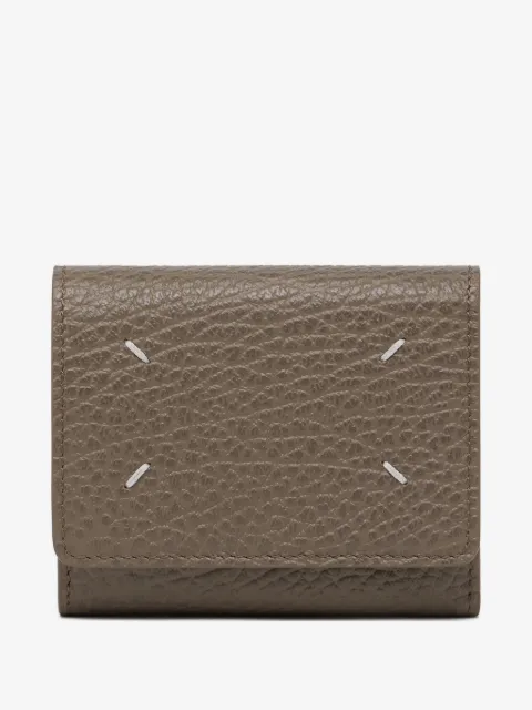 Maison Margiela Four Stitches Portemonnaie aus strukturiertem Leder