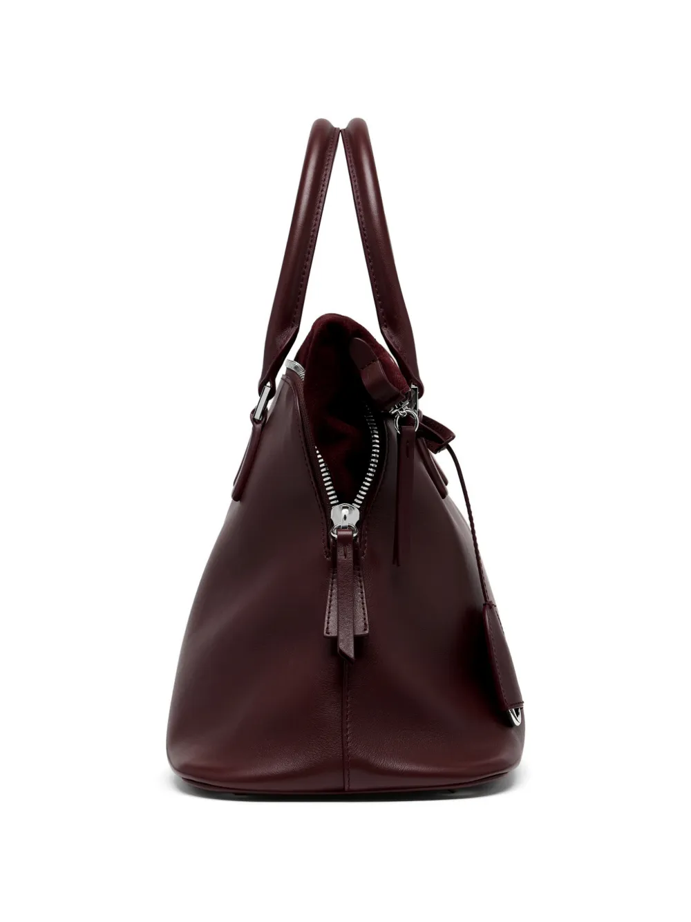 Maison Margiela 5AC zachte leren medium shopper Rood