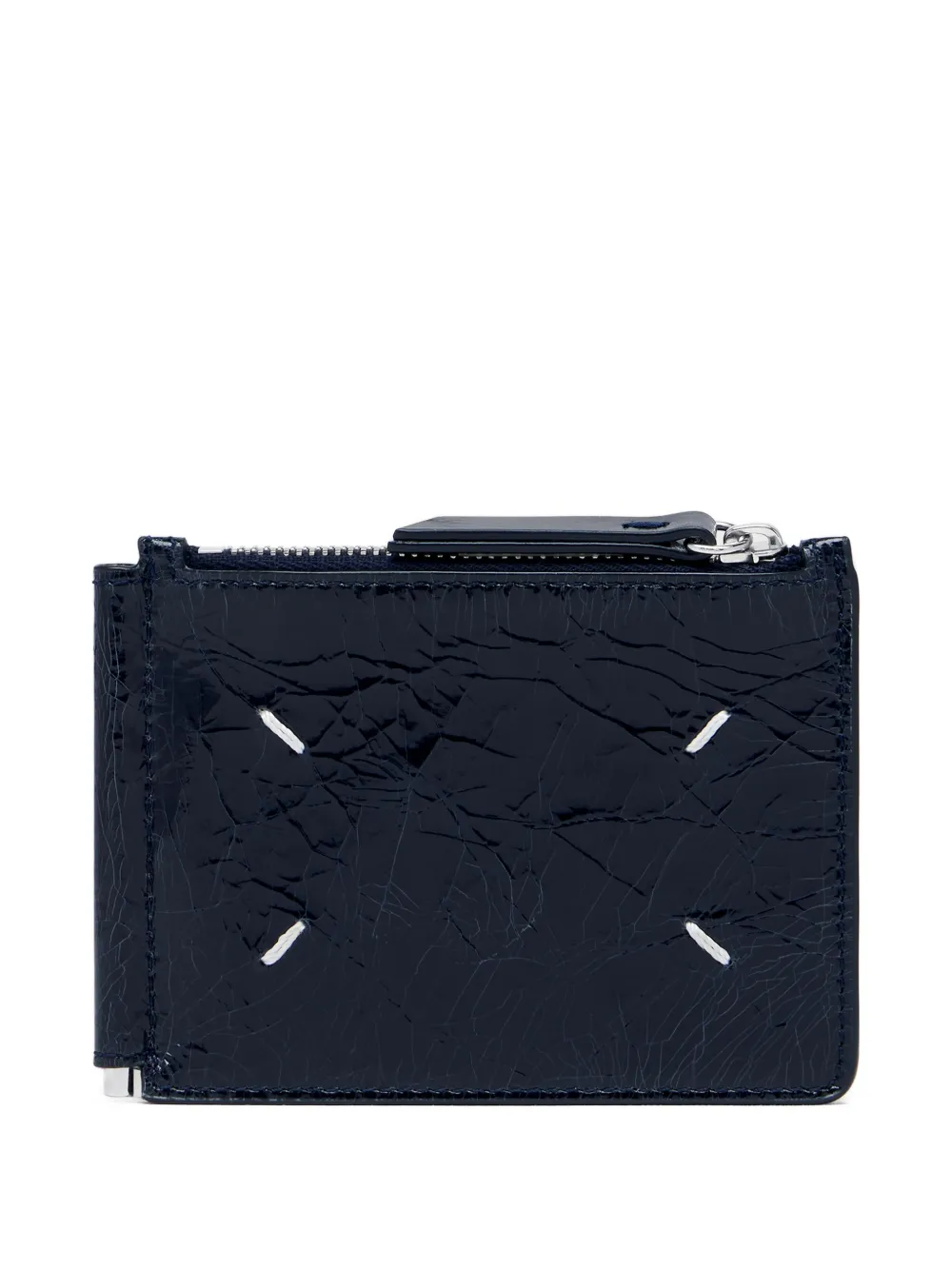 Maison Margiela Four Stitches Pincer wallet - Blu