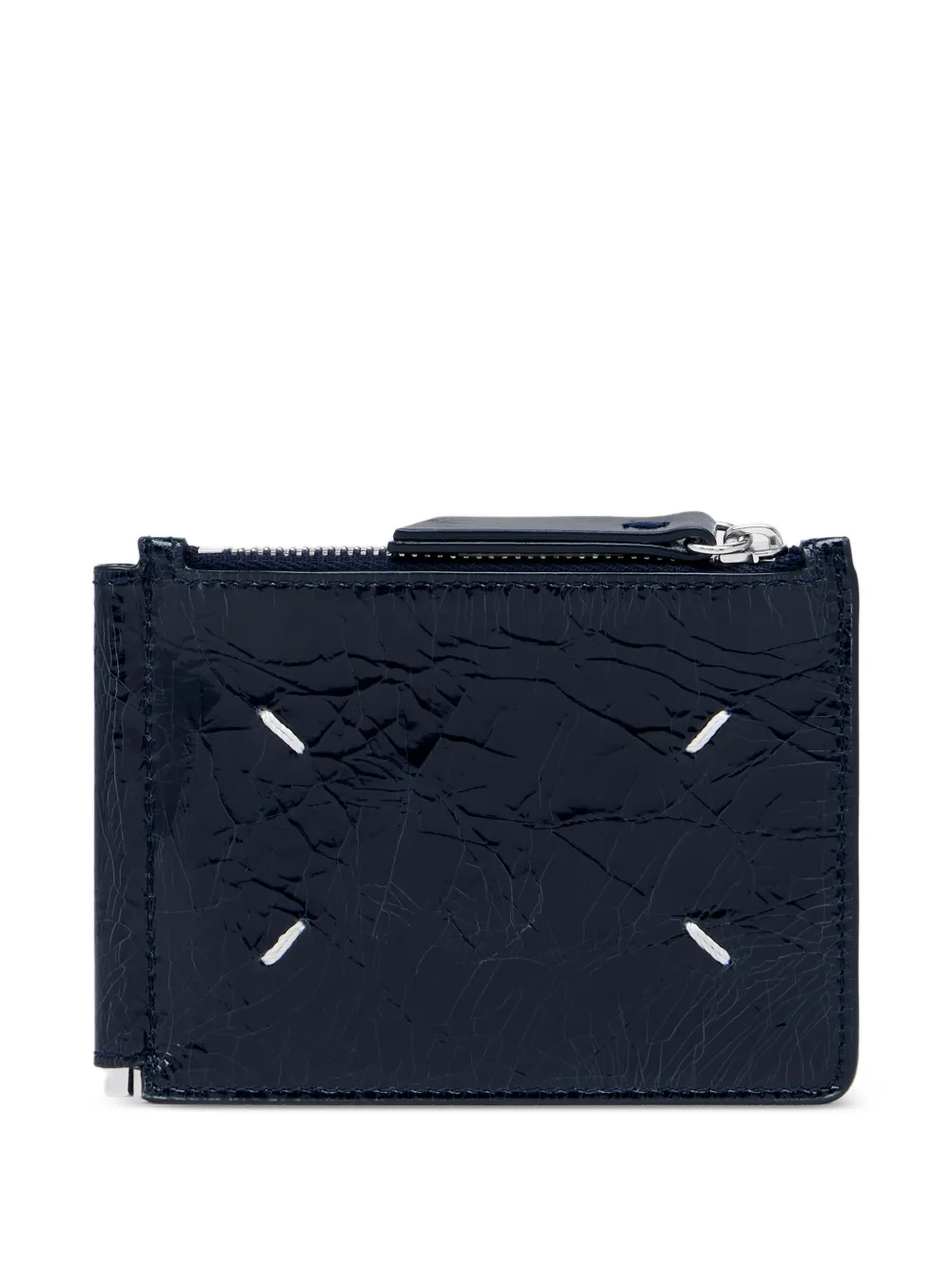 Maison Margiela Four Stitches Pincer wallet - Blu