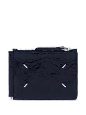 Sacai Porter Leather Wallet | Blue | FARFETCH CA