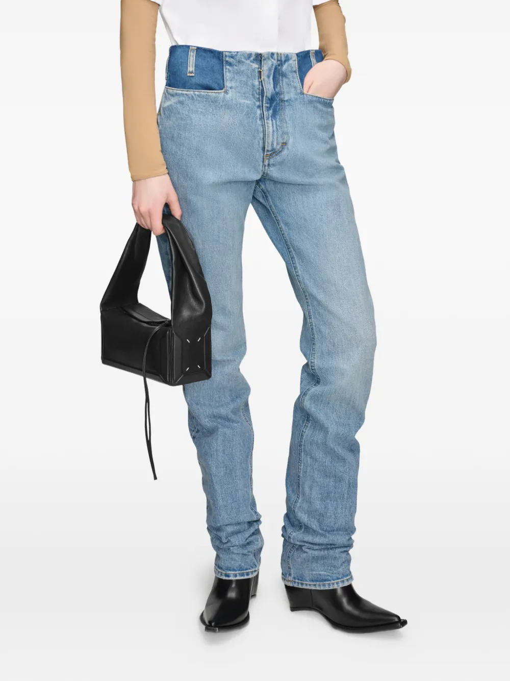 Maison Margiela Kleine Box Bag East West tas Zwart