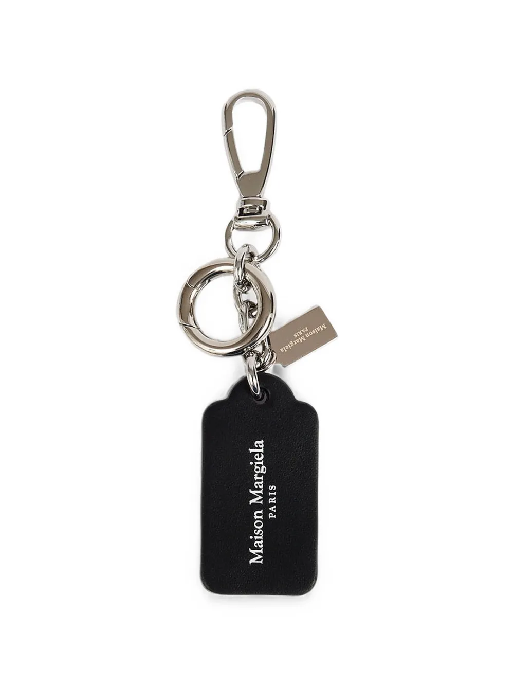 Maison Margiela 더블 태그 스몰 키링 | 블랙 | Image 1