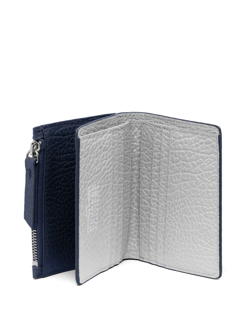 Maison Margiela Portemonnee met stiksels van bewerkt leer Blauw