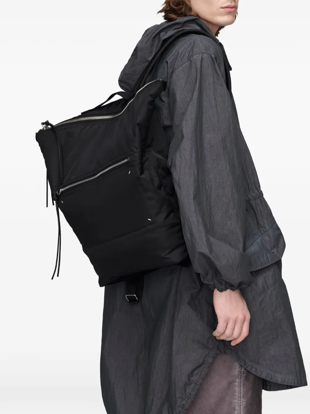 Maison Margiela Rugzak met rits Zwart
