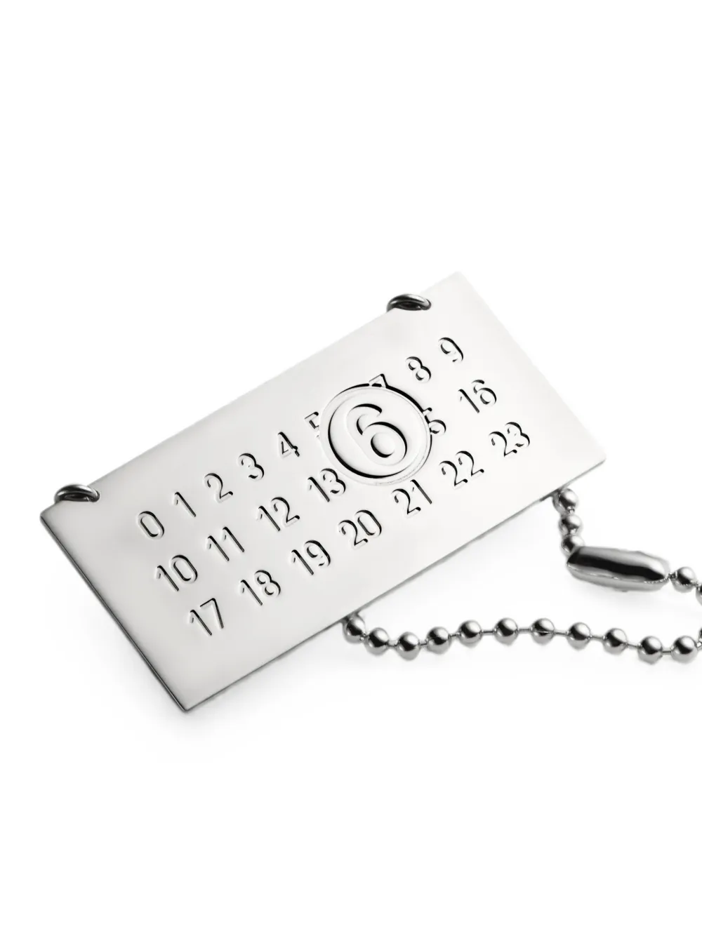 MM6 Maison Margiela Sleutelhanger met ketting Zilver