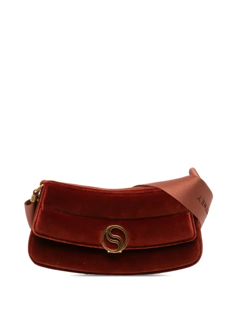 Stella McCartney Pre-Owned 2021-2025 Faux Velvet S Wave Padded shoulder bag