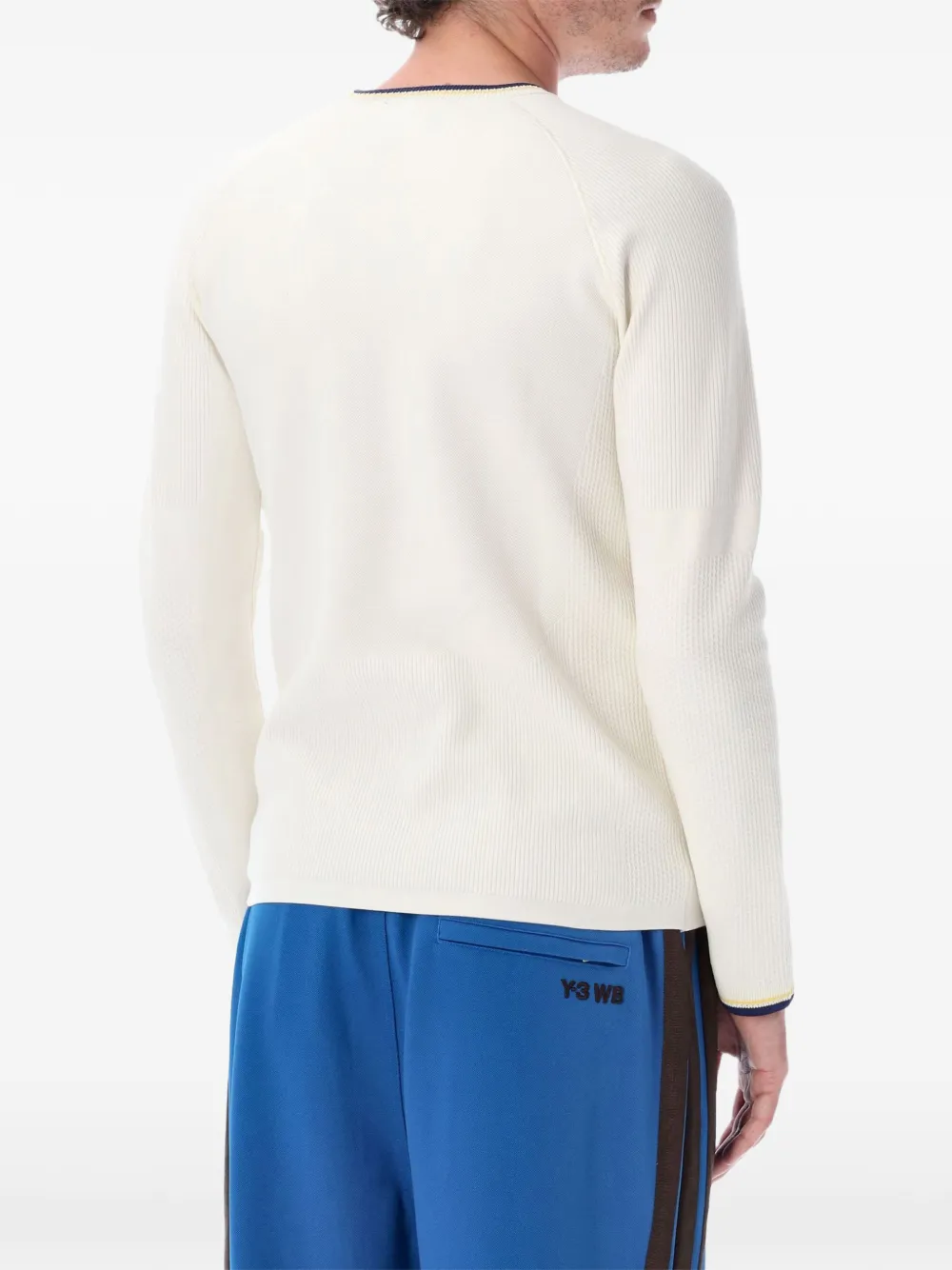 Y-3 x Wales Bonner trui met raglan mouwen Wit
