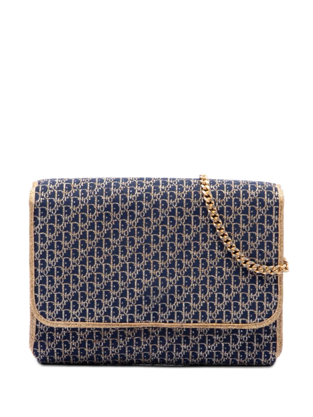 Christian Dior Pre-Owned 20th Century Diorissimo Trotter Canvas Chain Flap shoulder bag - Oro
