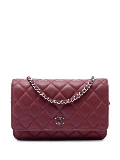 CHANEL Pre-Owned 2011 CC Quilted Lambskin Wallet on Chain crossbody bag