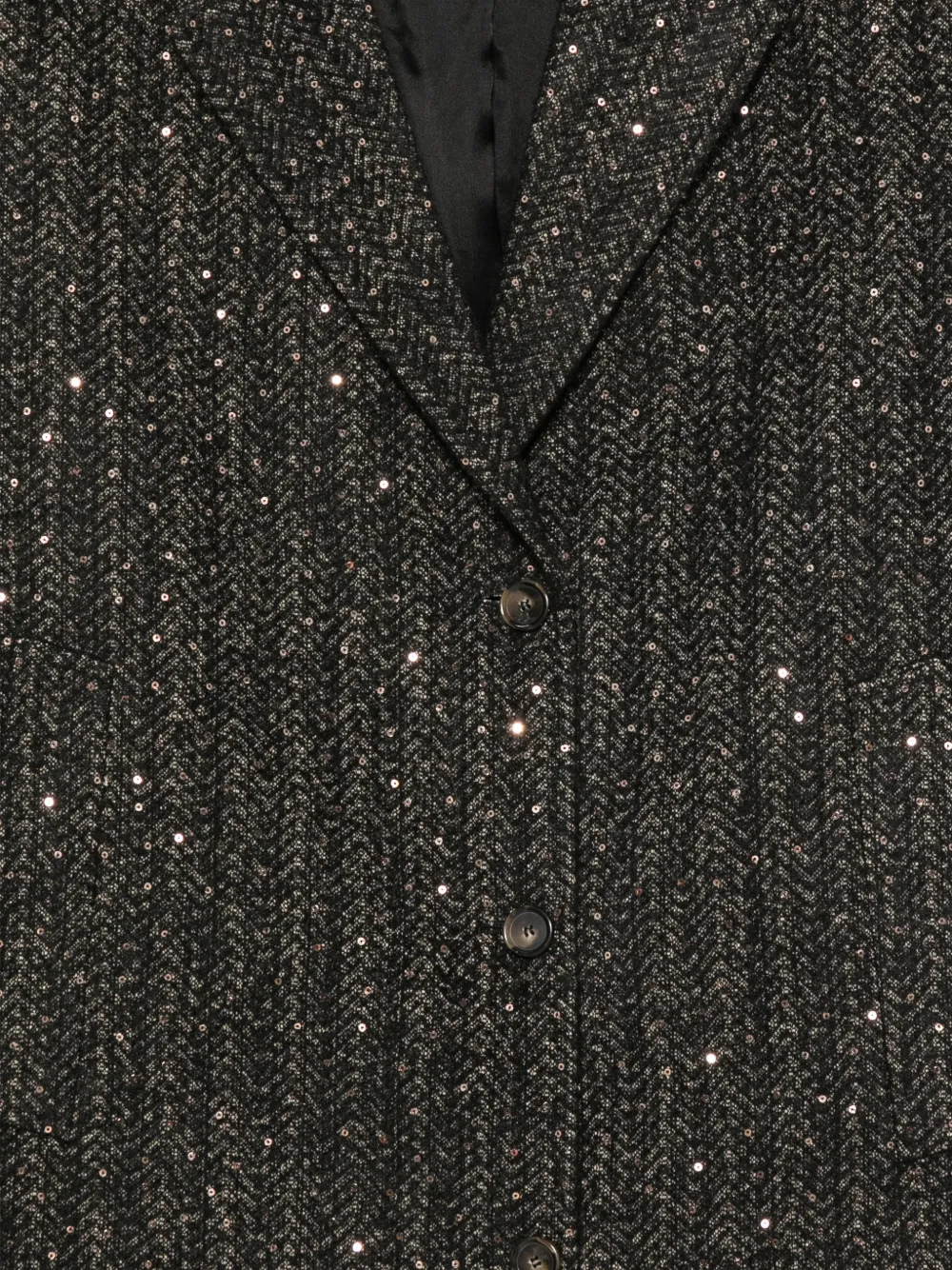 Manuel Ritz sequin-embellished buttoned coat Bruin