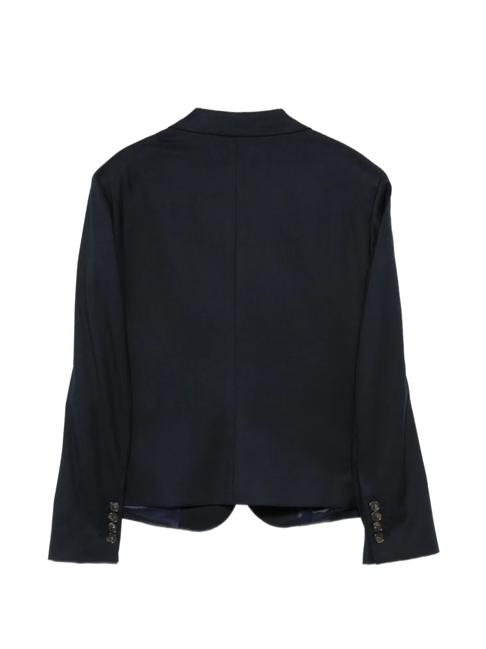 Manuel Ritz logo-pin single-breasted blazer Blauw