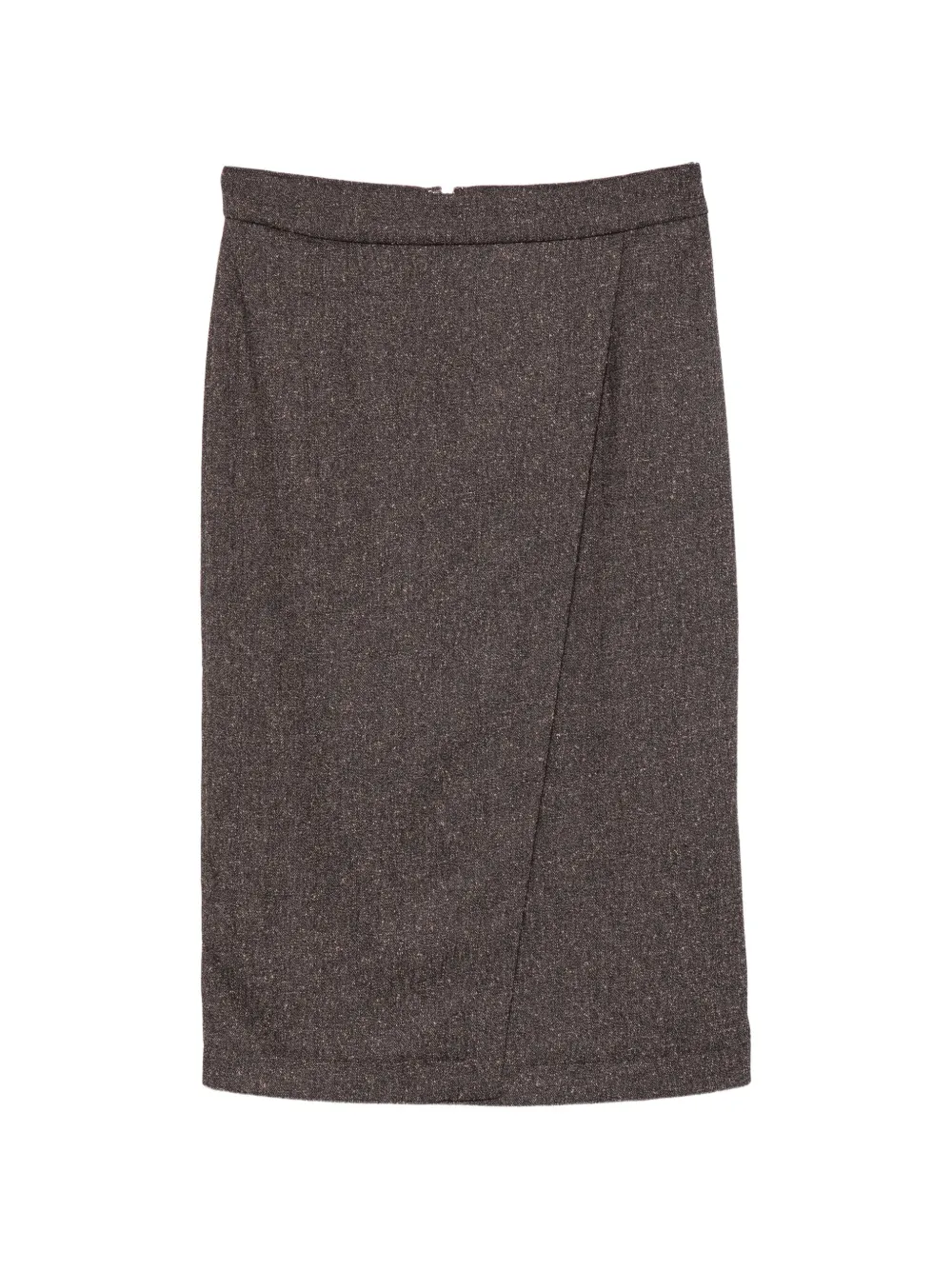 Manuel Ritz marl-effect midi skirt - Marron Manuel Ritz marl-effect midi skirt - Marron