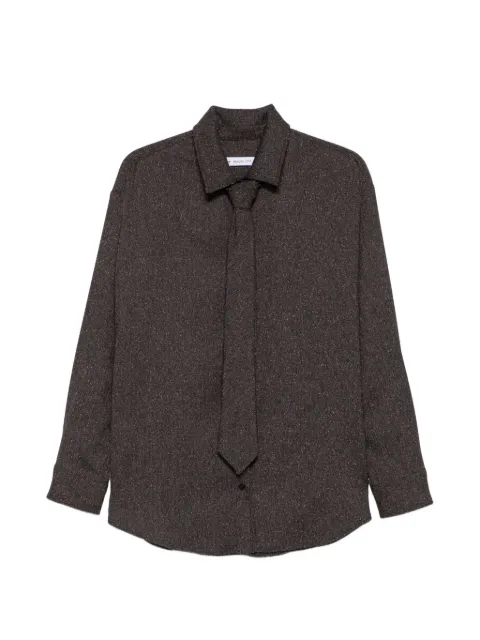 Manuel Ritz tie-detail shirt
