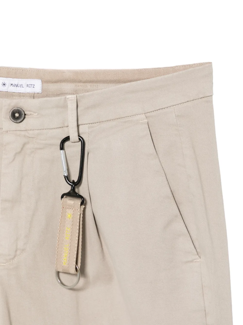 Manuel Ritz pleated chinos Beige