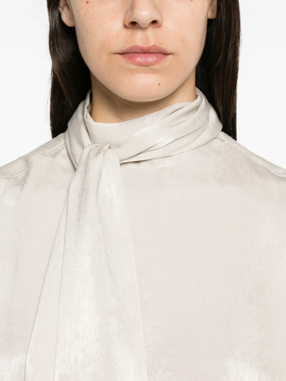 Manuel Ritz bow-tie shirt Beige