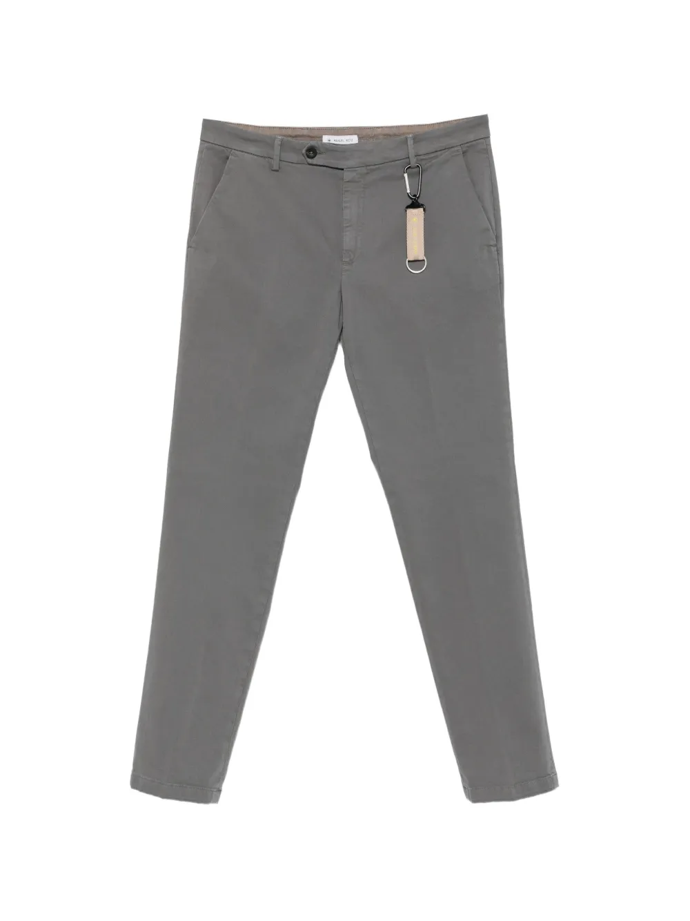 Manuel Ritz Milano slim-fit cotton-twill trousers | Grey | Image 1