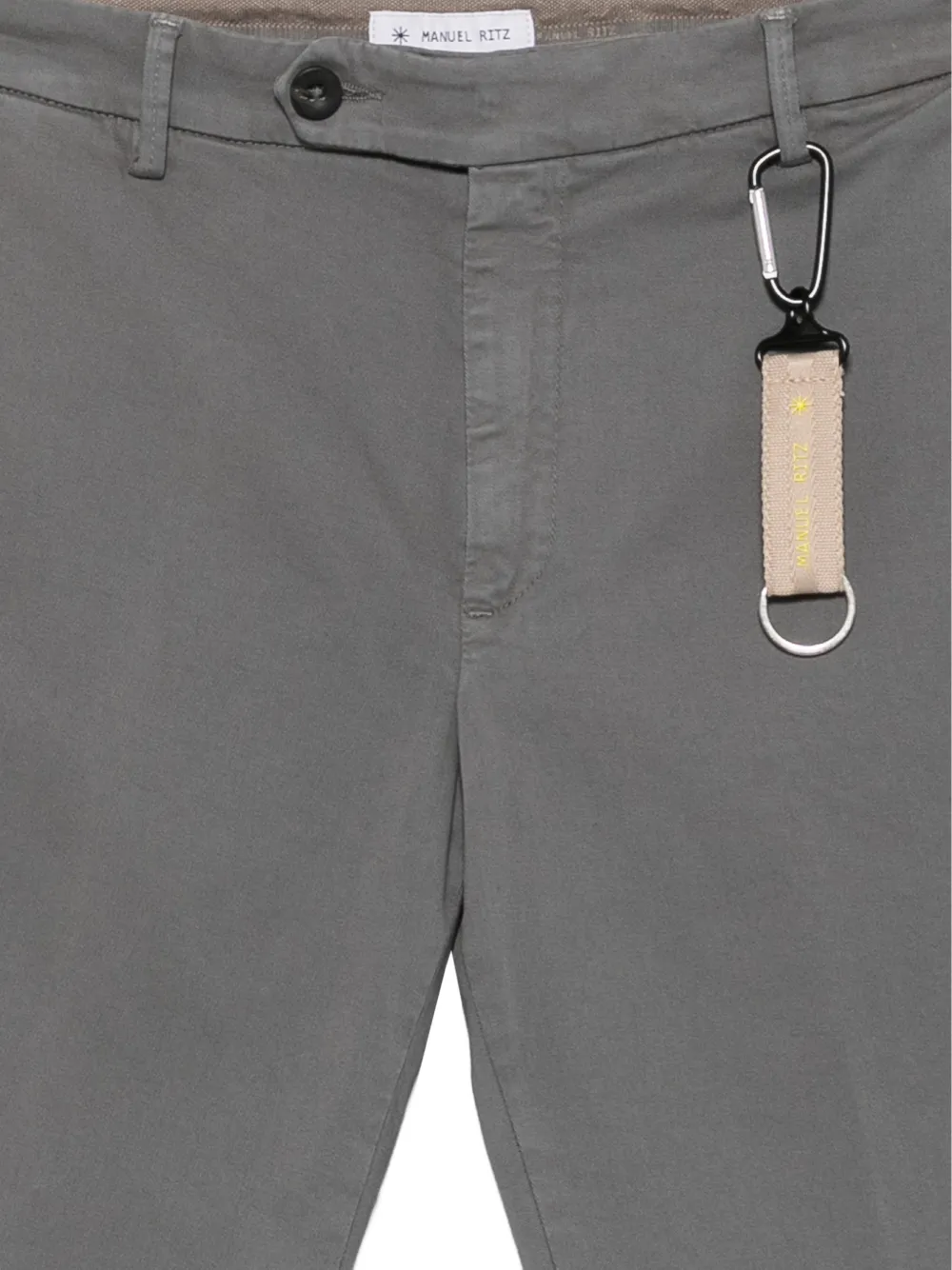 Manuel Ritz Milano slim-fit broek van katoenen twill Grijs