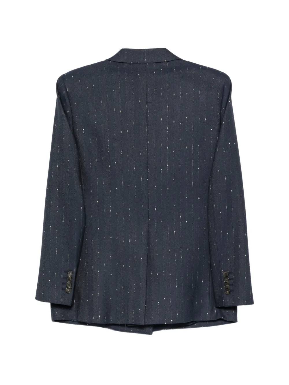 Manuel Ritz pinstripe double-breasted jacket Blauw