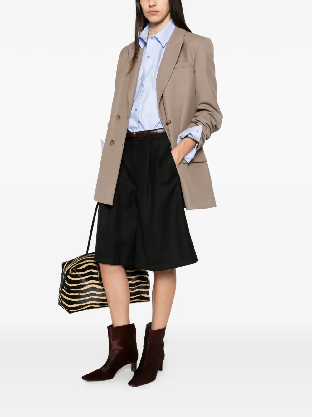 Manuel Ritz Blouse met knoopsluiting Blauw