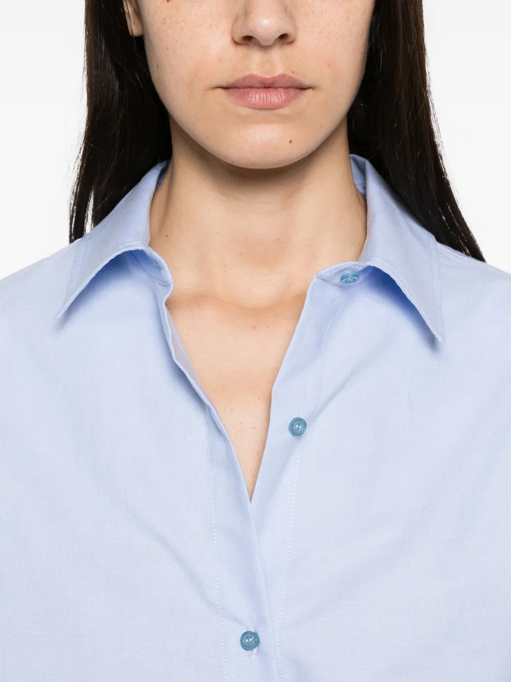 Manuel Ritz Blouse met knoopsluiting Blauw