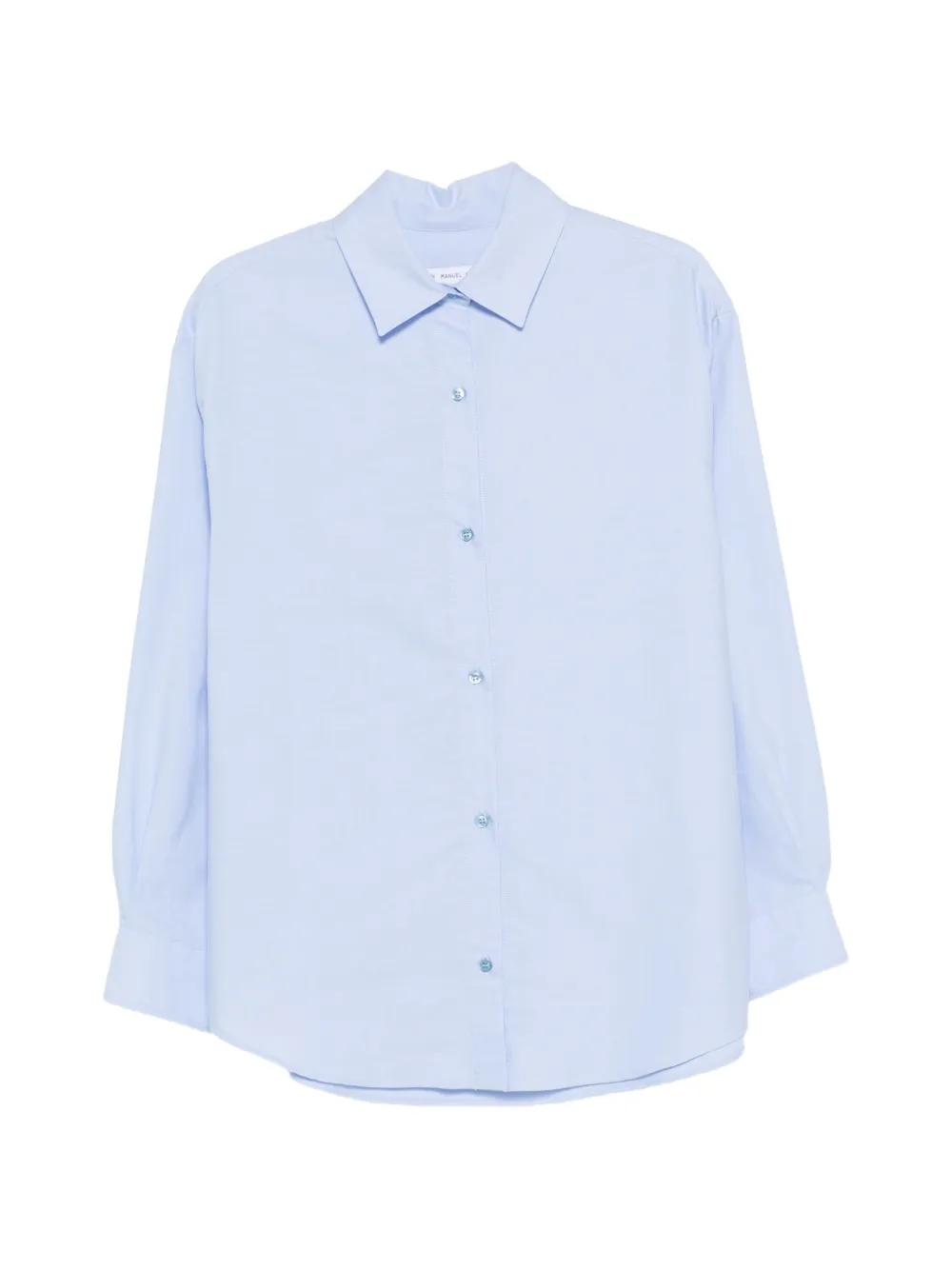 Manuel Ritz Long-sleeve Button-fastening Shirt In Blue