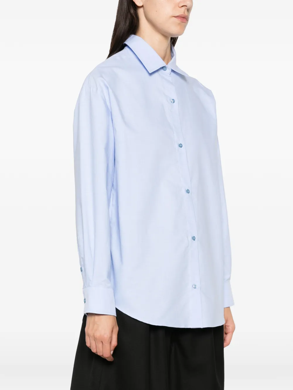 Manuel Ritz Blouse met knoopsluiting Blauw