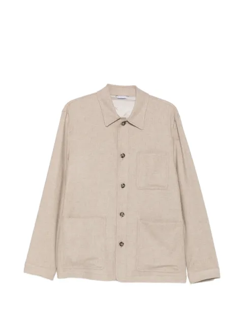 Manuel Ritz wool-blend twill shirt jacket