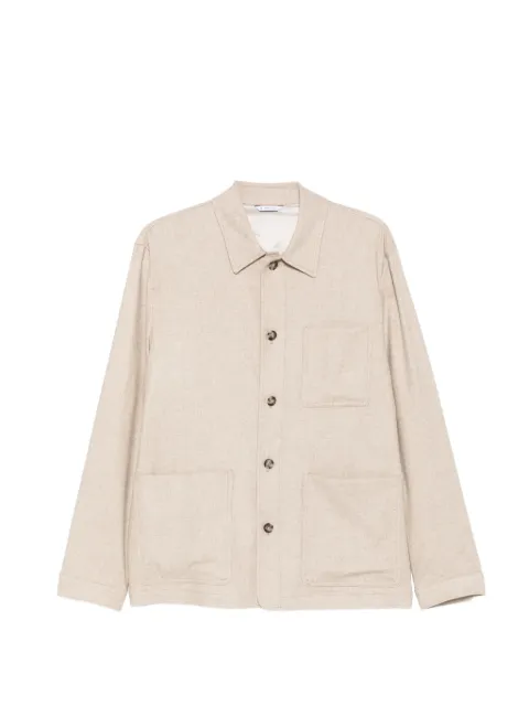 Manuel Ritz wool-blend twill shirt jacket